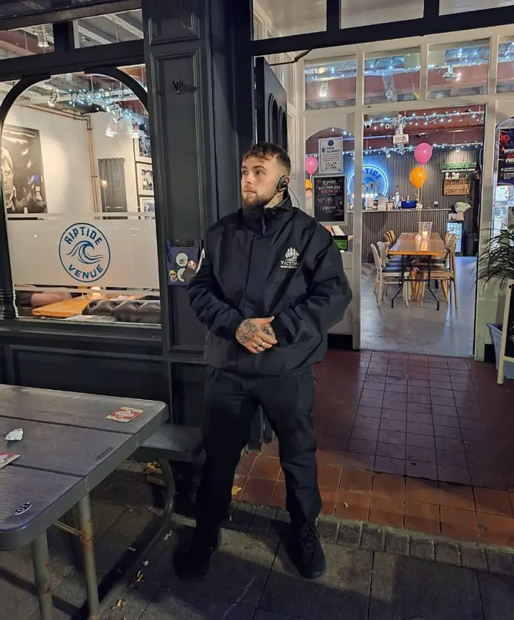Victoria Security door supervisor on duty at Riptide Venue, New Brighton